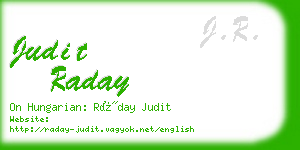 judit raday business card